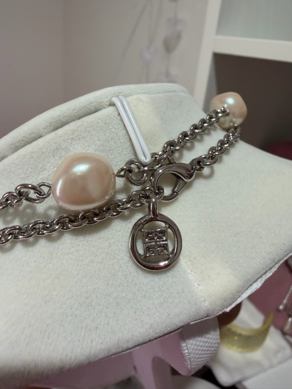 Givenchy Pearl Necklace and Earrings - Picture 7 of 8